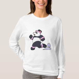 Panda as Runner at Running T-Shirt