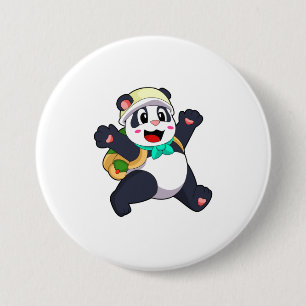 Panda as Student Button