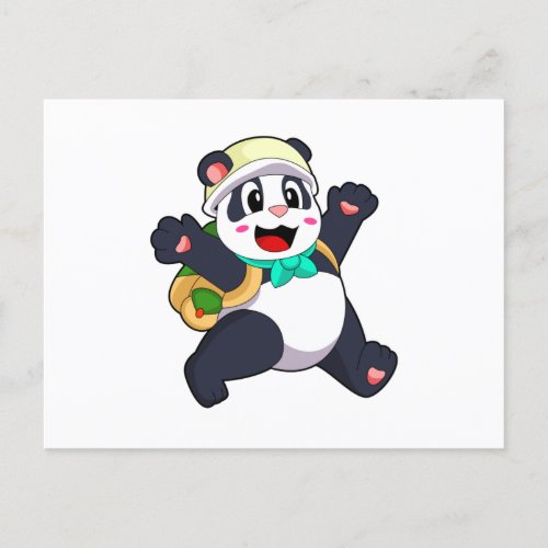 Panda as Student Postcard