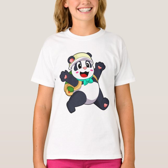 Panda as Student T-Shirt (Front)