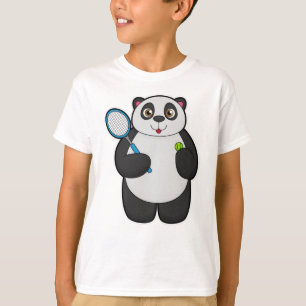 Panda as Tennis player with Tennis racket T-Shirt