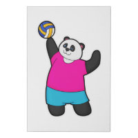 Panda as Volleyball player with Volleyball