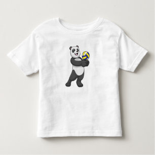 Panda as Volleyball player with Volleyball Toddler T-shirt