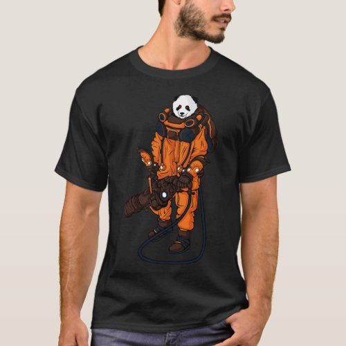Panda astronaut illustration T_Shirt