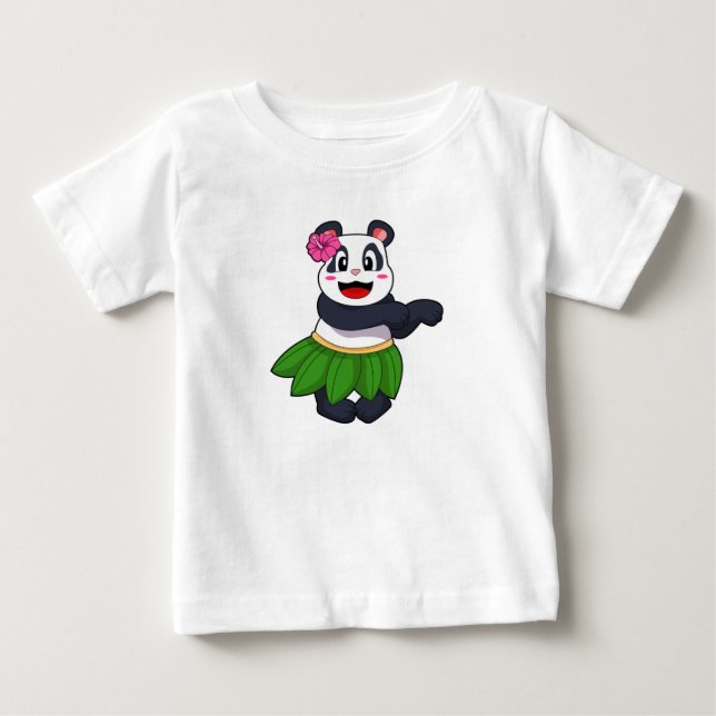Panda at Ballet Dance Baby T-Shirt (Front)