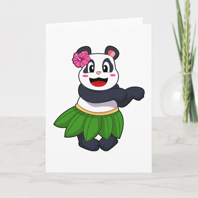Panda at Ballet Dance Card (Front)