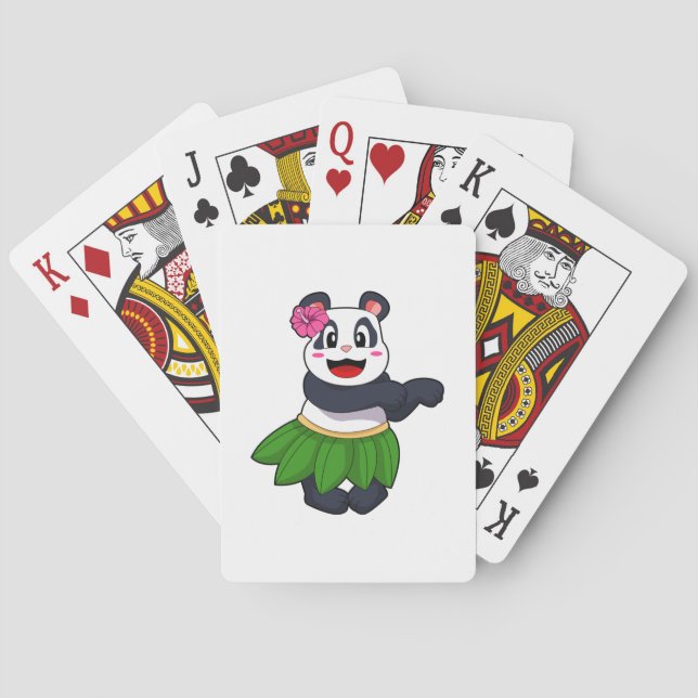 Panda at Ballet Dance Poker Cards (Back)
