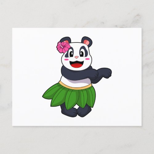 Panda at Ballet Dance Postcard