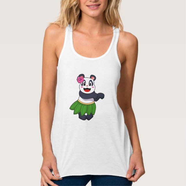 Panda at Ballet Dance Tank Top (Front)