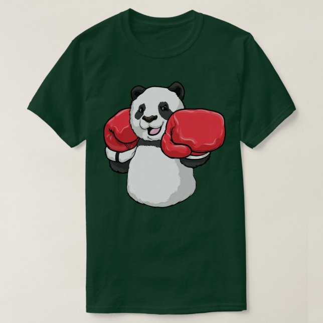 Panda at Boxing with Boxing gloves T-Shirt (Design Front)
