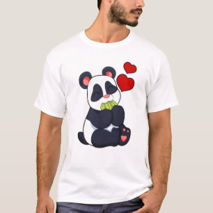 Panda at Eating of Leaves T-Shirt