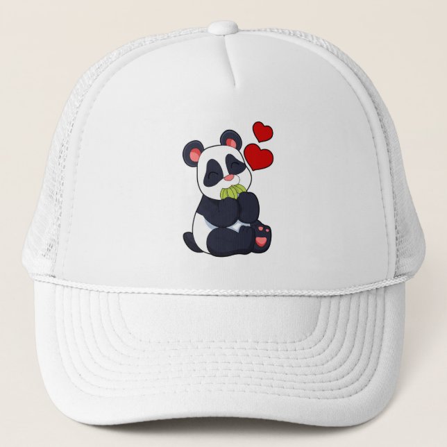 Panda at Eating of Leaves Trucker Hat (Front)