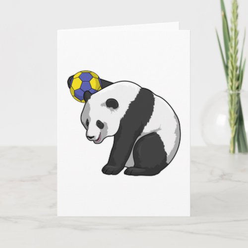 Panda at Handball Sports Card