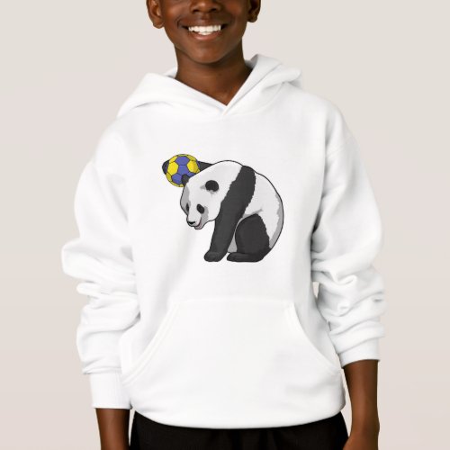 Panda at Handball Sports Hoodie