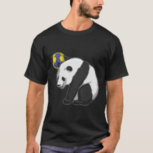 Panda at Handball Sports T-Shirt