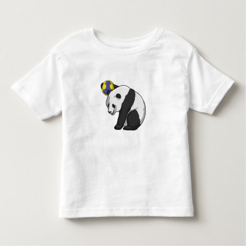 Panda at Handball Sports Toddler T_shirt