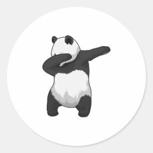 Panda at Hip Hop Dance Dab Classic Round Sticker