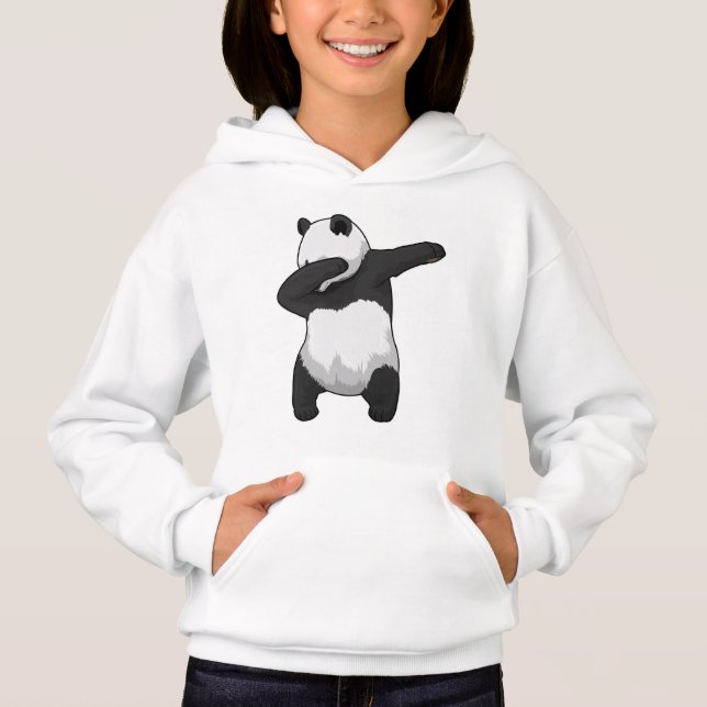 Panda at Hip Hop Dance Dab Hoodie (Front)