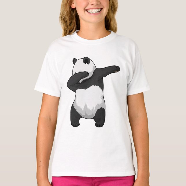 Panda at Hip Hop Dance Dab T-Shirt (Front)