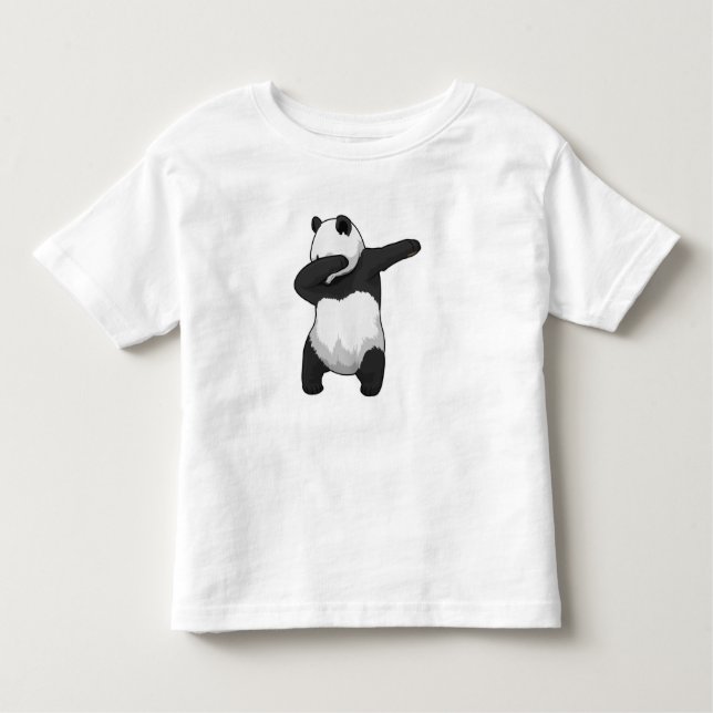 Panda at Hip Hop Dance Dab Toddler T-shirt (Front)