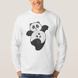 Panda at Soccer Sports T-Shirt