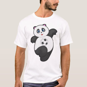 Panda at Soccer Sports T-Shirt