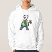 Panda at Sports with Volleyball