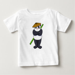 Panda at Stick fight Martial arts.PNG Baby T-Shirt