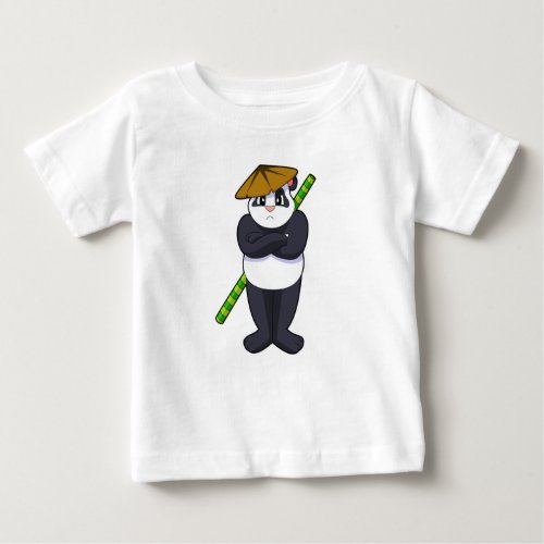 Panda at Stick fight Martial artsPNG Baby T_Shirt