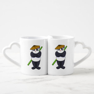 Panda at Stick fight Martial arts.PNG Coffee Mug Set