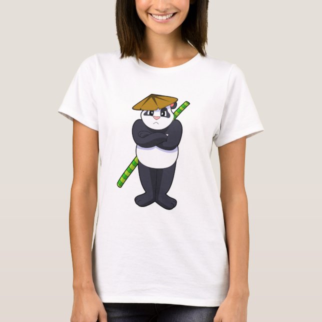 Panda at Stick fight Martial arts.PNG T-Shirt (Front)