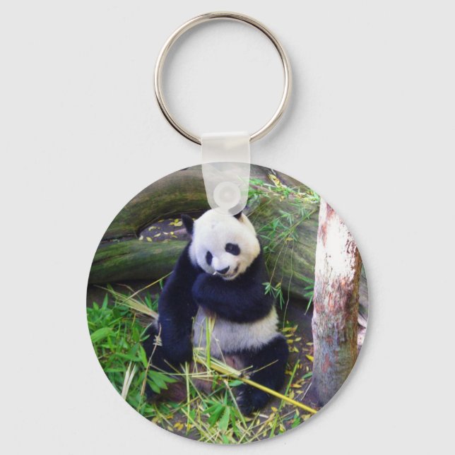Panda at the San Diego Zoo Keychain (Front)