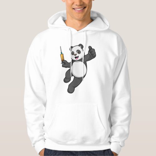Panda at Vaccination with Syringe Hoodie