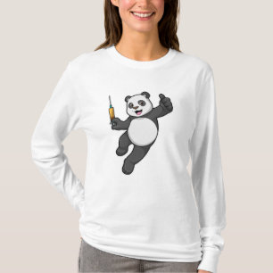 Panda at Vaccination with Syringe T-Shirt