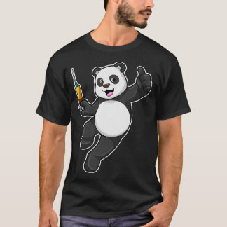 Panda at Vaccination with Syringe T-Shirt