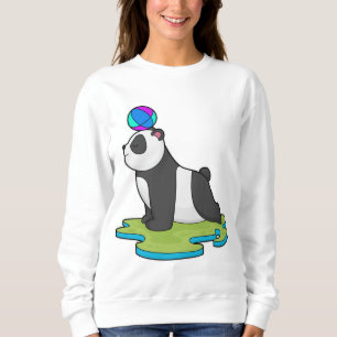 Panda at Yoga Fitness Sweatshirt