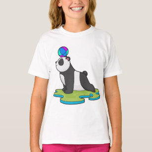 Panda Yoga Poses T-Shirt Gift I Funny Fitness Tee Art Print by  tommelwommeldesigns