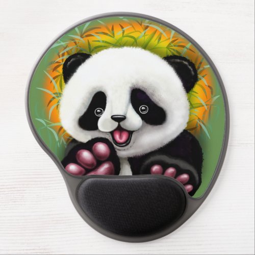 Panda Baby Bear Cute and Happy Gel Mouse Pad
