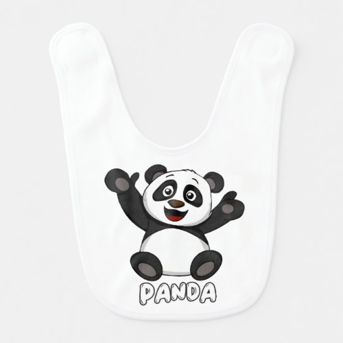 Panda baby bib for kids