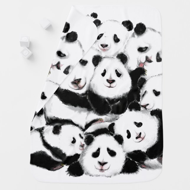 Panda Baby Blanket Funny (In Situ)