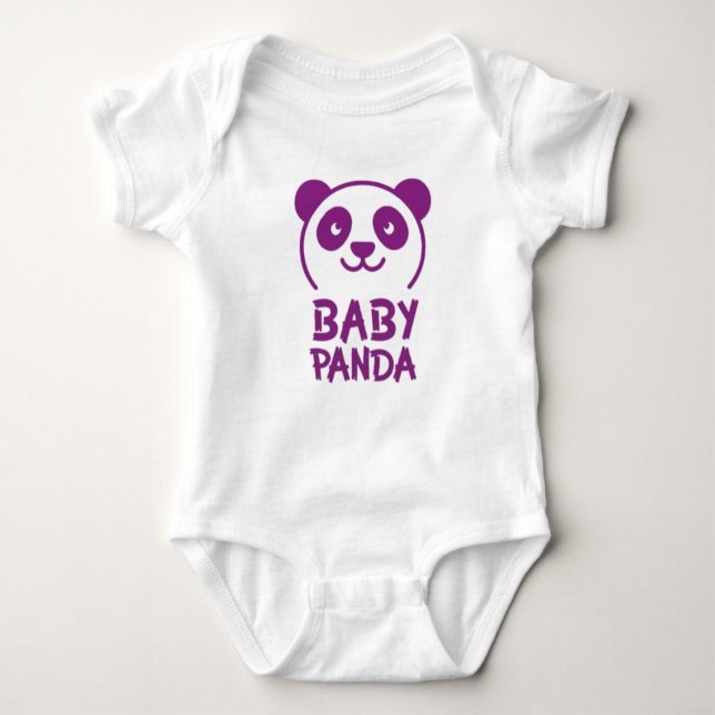 Panda Baby Bodysuit (Front)