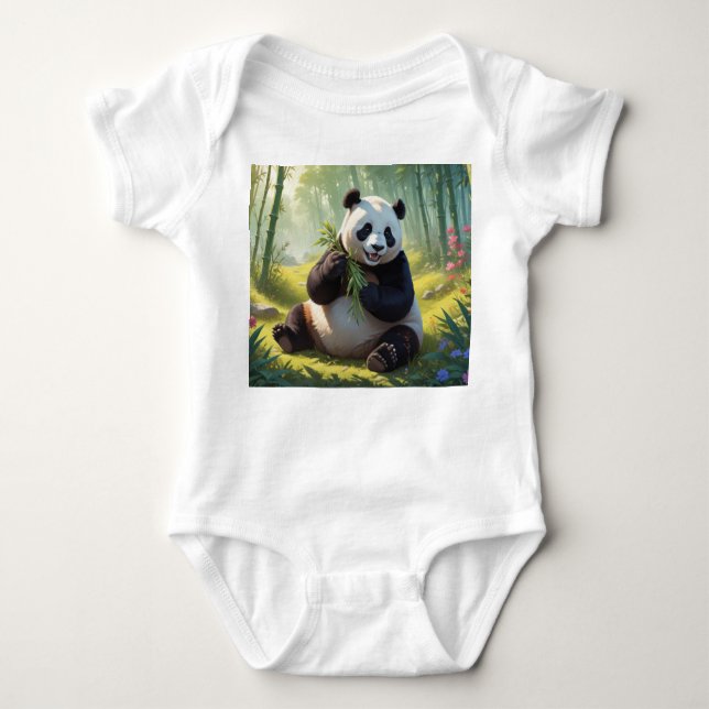 Panda Baby Bodysuit (Front)