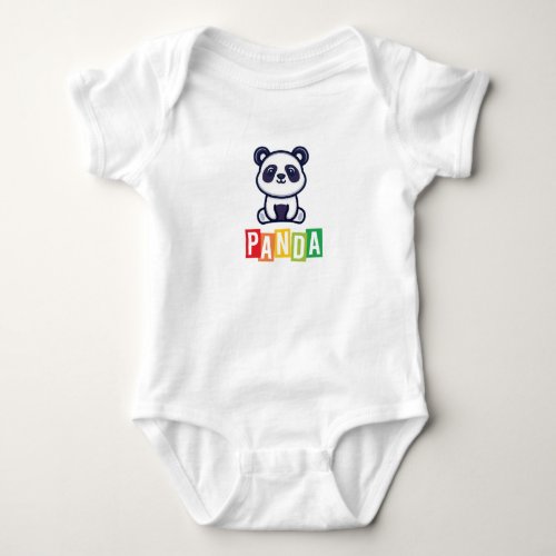 Panda Baby Jersey Bodysuit