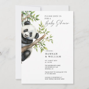 Panda Baby Shower Invitation