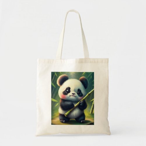 Panda Bamboo 2 faced Tote Bag 
