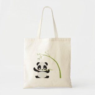 Panda Bamboo Cute Design Tote Bags