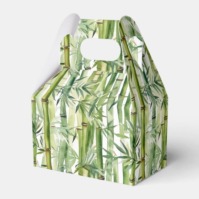 Panda bamboo favor box (Front Side)