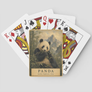 Panda Bamboo Highlands China VINTAGE Poker Cards