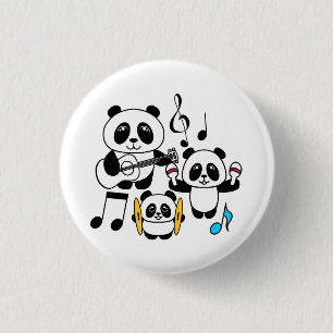 Panda Band - 1000Pandas by Amanda Roos Button