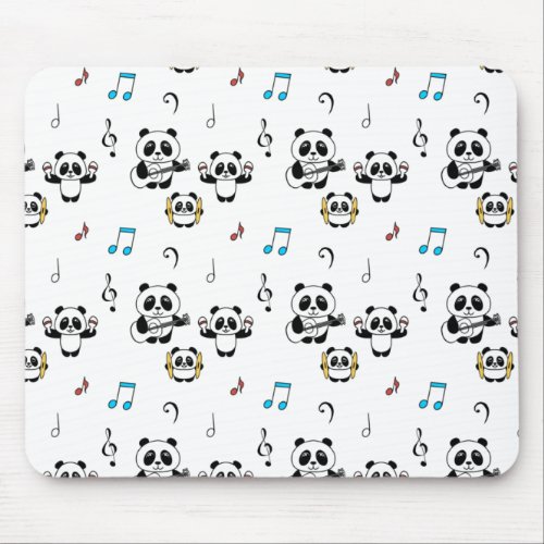 Panda Band _ 1000Pandas by Amanda Roos Mouse Pad